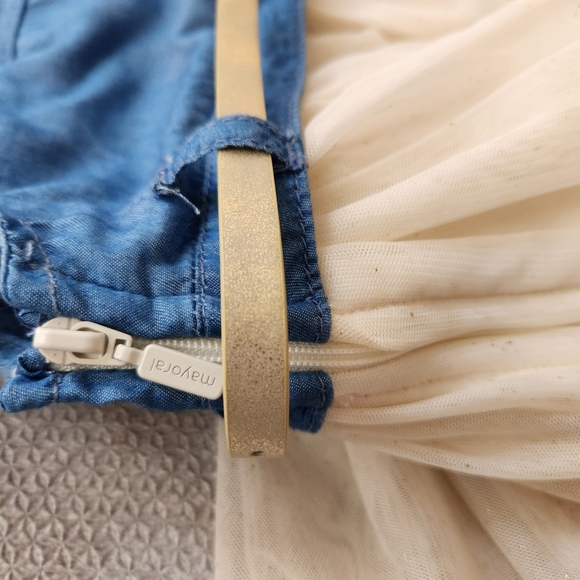 Baby girl 12month Tulle and Jean dress - Picture 6 of 6